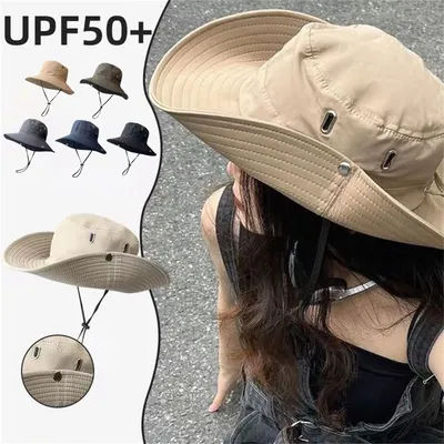 Chapeau de soleil d'extérieur pour hommes et femmes, chapeau d'alpinisme dans la Jungle, respirant, Protection UV, chapeau de soleil décontracté, chapeaux de pêche