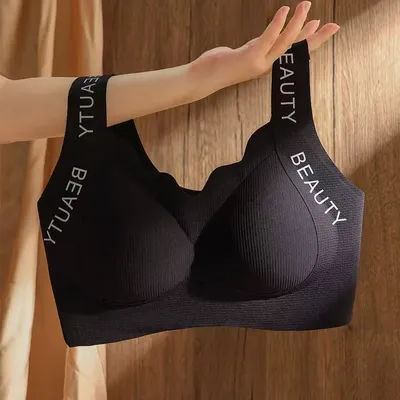 Soutien-gorge sans fil sans couture, gilet une pièce, Lingerie pour femmes, levage et soutien, lissage latéral, Push-Up, couverture complète, petite poitrine