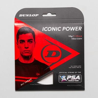 Dunlop Iconic Power 18g Squash String Packages Black