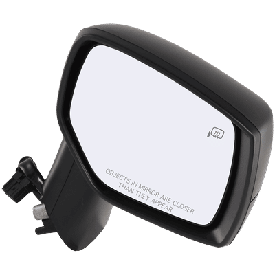 JC Whitney Mirror Textured Black, Passenger Side, 1-year limited warranty JSU45ER