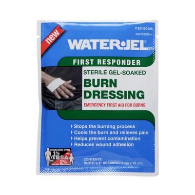Water-Jel First Responder Hydrogel Burn Dressing Sheet 2 X 6 Inch Sterile (1071031_CS)