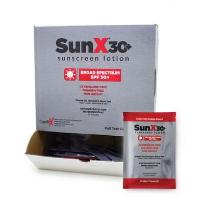 SunX 30+ Sunscreen with Dispenser Box SPF 30 Lotion 1.25 oz. Individual Packet (1113338_CS)