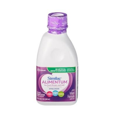 Similac Alimentum Infant Formula Unflavored 32 oz. Bottle Liquid Food Allergies (476813_EA)