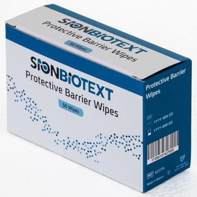 SionBiotext Skin Barrier Wipe Isopropyl Alcohol, Water, SD Ethanol -40, Vinyl Caprolactam/VP/Dimethylaminoethyl Methacrylate Copolymer Individual Pack