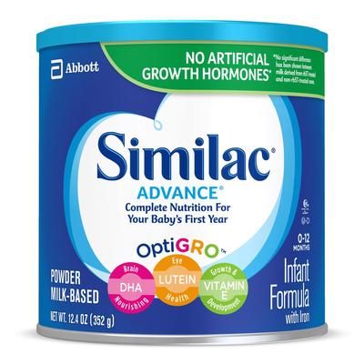 Similac Advance Infant Formula Unflavored 12.4 oz. Can Powder Iron (746696_CS)