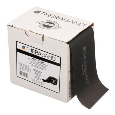 TheraBand Exercise Resistance Band Black 6 Inch X 25 Yard X-Heavy Resistance (480034_EA)