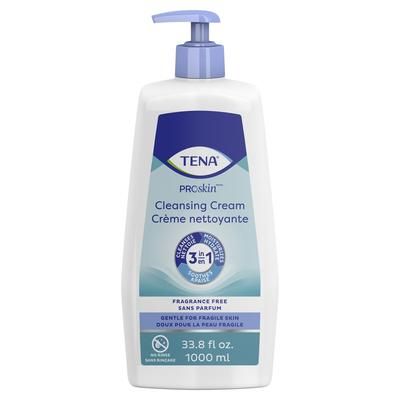 TENA ProSkin Rinse-Free Body Wash Cream 33.8 oz. Pump Bottle Unscented (931631_CS)