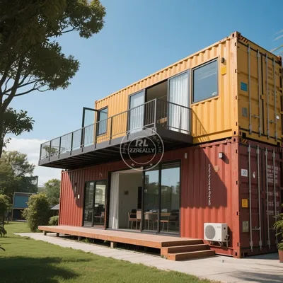 Casa container mobile portatile prefabbricata conveniente per uffici temporanei da cantiere