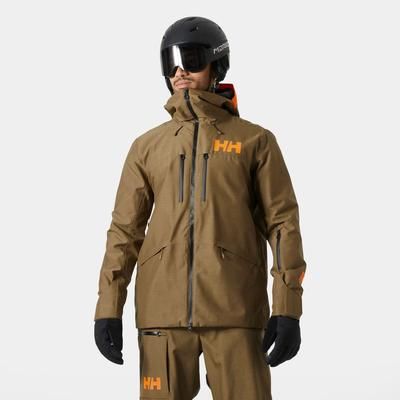Helly Hansen Men's Garibaldi 2.0 Waterproof Ski Jacket Brown 2XL