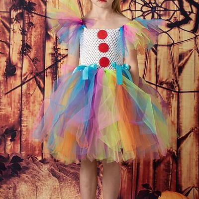 Settimana del libro 2026 Joker Clown Pomni Halloween Outfit Costume Circo Carnevale Costume Cosplay Bambini Ragazze Carnevale Mardi Gras Spettacolo Festa Palcoscenico Costumi di Halloween facili Travestimento