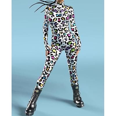 Costume di Carnevale Tuta Intera Costumi zentai con motivi Costume Cosplay Body Stampa Costume Sexy Halloween Per uomo Per donna Ragazzi Costume per Feste Performance Mascherata Bambini Adulti
