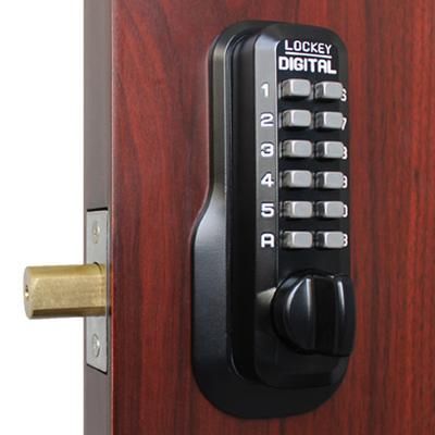 LockeyUSA M210 EZ Deadbolt Lock Jet Black Marine Grade - Single Combination