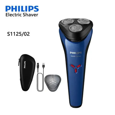 PHILIPS S1125/02 Electric Shaver Full Body Wash USB Charging PowerCut Stainless Steel Blades Razor Triple Floating Head Trimmer
