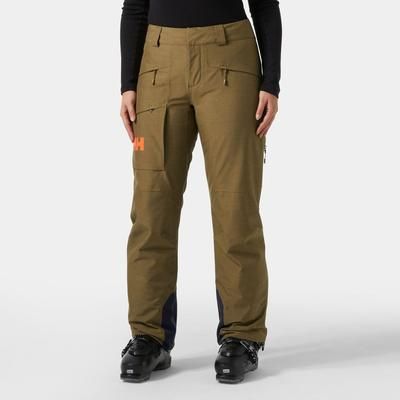 Helly Hansen Women’s Powderqueen Ski Trousers Brown XL