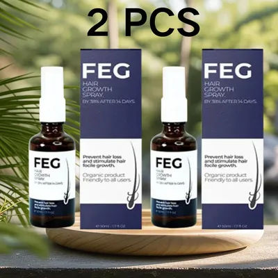 FEG Original Organic Hair Growth Spray Nourishment Spray Longer Thicker And Healthier Hair Care Improve Hair Loss Hair Care