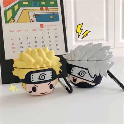 Naruto Kakashi For Airpods Pro 2 Case,Soft 3D Cartoon Anime Protective Earphone Cover For Airpods 3 2 1 Case For Kids Funda