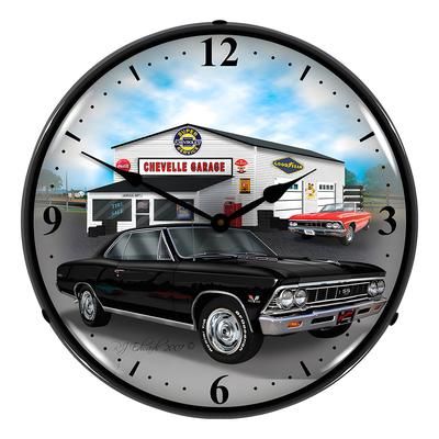 Collectable Sign and Clock 1966 Chevelle Backlit Wall Clock