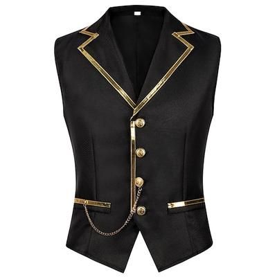 Rococò Vittoriano Rinascimento Gilet Principe Nobile Costume Per uomo Halloween Carnevale Performance LARP Fiera Rinascimentale Adulti Gilet