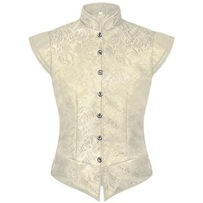 Rococò Vittoriano Rinascimento Gilet Principe Nobile Jacquard Costume Per uomo Halloween Carnevale Performance LARP Fiera Rinascimentale Adulti Gilet