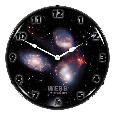 Collectable Sign and Clock Stephans Quintet Patent Blueprint Backlit Wall Clock