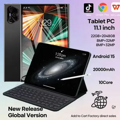 2025 Hauwei Pad P80 Pro Tablet 11 inch 22GB+2TB Android 15 Snapdragon 8gen3 Gobal Version 5G WiFi Dual SIM Call Tab Tablets PC