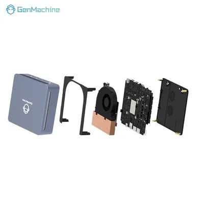 Genmachin AMD Ryzen7 7840HS Ryzen9 7940HS MINI PC Win11 DDR5 32GB 6400Mhz RAM M.2 2280 SSD WIFI6 BT5.2 Desktop pc game Computer
