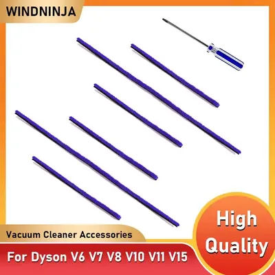 Soft Plush Strips With Tool Set for Dyson V6 V7 V8 V10 V11 V15 Vacuum Cleaner Soft Roller Parts Accessories