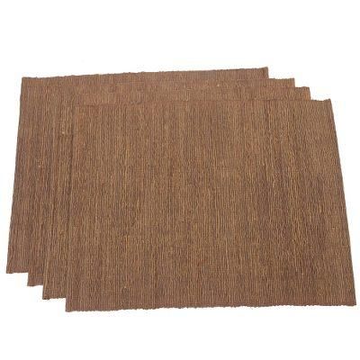 Dark Espresso,'Cotton and Natural Fiber Placemats from Bali (Set of 4)'