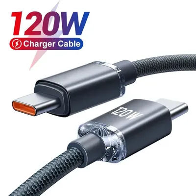 Câble USB A ou C vers USB C PD 120W 6A, fil de charge rapide pour Xiaomi 14 13 12 POCO Realme, chargeur rapide USB Type C, cordon de données rapide