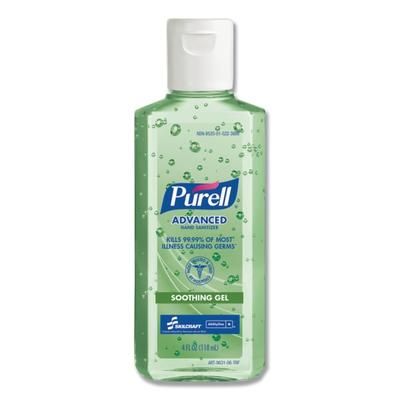 Skilcraft Purell Gel Hand Sanitizer With Aloe, 4 Oz Bottle, 24/carton