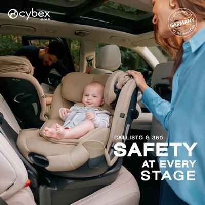 Cybex OPEN BOX Callisto G 360 Rotating All-in-One Convertible Car Seat - Stormy Blue