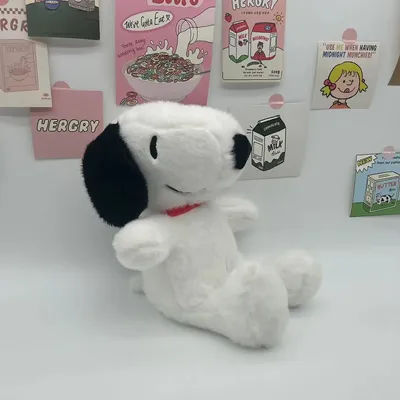 26 cm Kawaii Snoopy peluche jouet chien blanc doux oreiller peluche poupée dessin animé animaux cadeaux d'anniversaire!