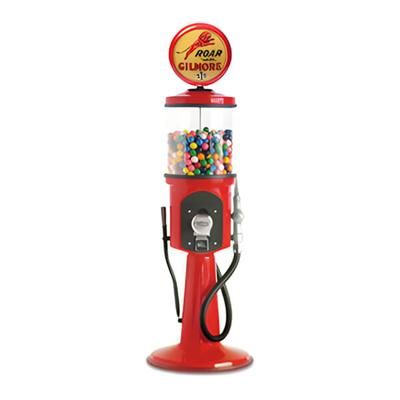 Roadside Relics Gilmore Gas Retro Gas Pump Replica Mini Gravity Feed Gumball Machine
