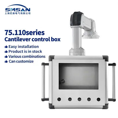 suspension arms enclosures and suspension arm systems Support arm systems for command enclosures and display pane75-100