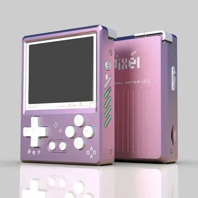 GKD Pixel 2 Pink Color Metal Game Console Portable Mini Game Player 2.4 Inch IPS 640x480px Screen Gkd pixel2