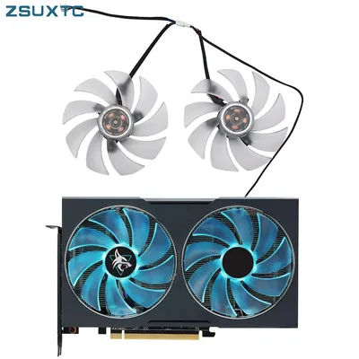 FD10015H12D 4PIN Cooling Fan For Power color RX 6650 6600 XT 7600XT Hellhound Graphics Card Fan replacement GPU fan