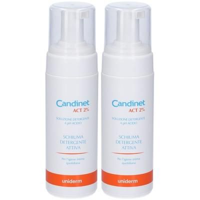 Candinet® ACT 2% Schiuma Detergente Attiva Set da 2 2x150 ml vaginale