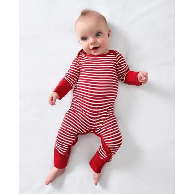 Candy Cane Stripe Crescent Zippy - Micro-Preemie