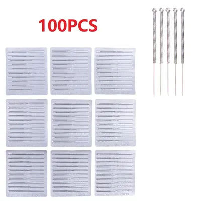 100 PCS Metal Plasma Pen Needles For Spot Mole Freckle Tattoo Removal Point Pen Machine Beauty Equipment