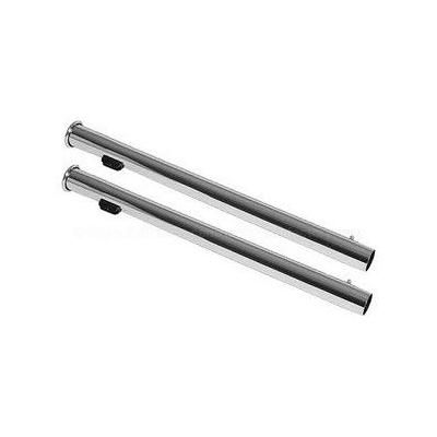Electrolux Compatible Chrome Extension Wands with button locks and cord channel for Electrolux Central Vacuum Systems