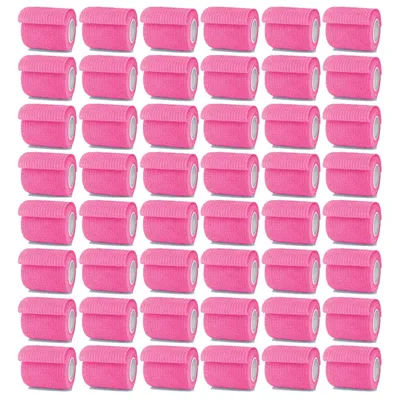 6/48Pcs 4.8m Bright Pink Sport Self Adhesive Elastic Bandage Wrap Tape Elastoplast For Knee Support Pads Finger Ankle Palm