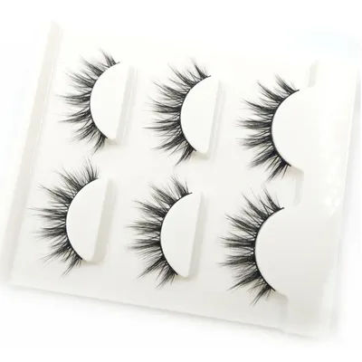 HBZGTLAD False Eyelashes Handmade Natural Cross False Eyelashes Japanese Cotton Thread Stem Nude Makeup Realistic Makeup Tools