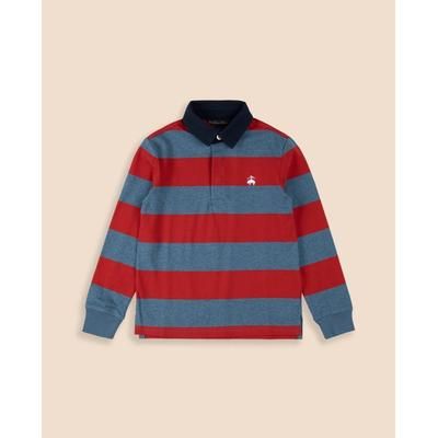 Brooks Brothers Boys Cotton Rugby Shirt | Blue/Red | Size 12
