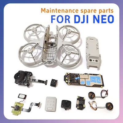 Coque supérieure, moyenne et inférieure Neo d'origine, lentille, moteur de puissance, câble tactile infrarouge, haut-parleur, série de supports de panoramique et d'inclinaison pour drones DJI