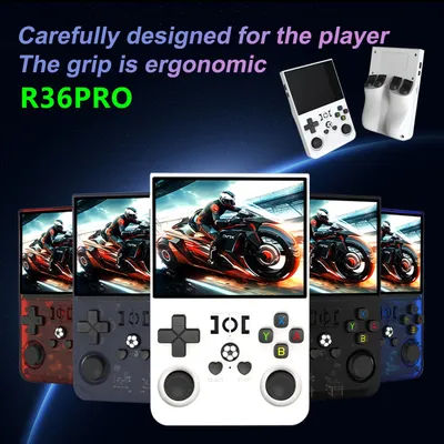 Open Source R36PRO Retro Handheld Game Console 30000+Games RK3326 Chip 3.5 Inch IPS Screen Portable Pocket Video Player Console