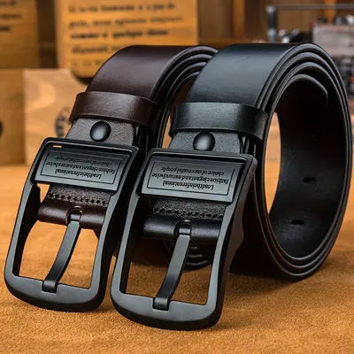 Ceinture à boucle en alliage à la mode pour hommes, ceinture d'affaires haut de gamme, ceinture en jean décontractée en faux cuir de haute qualité
