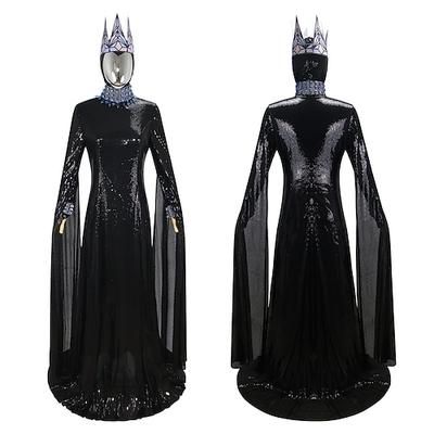 Costumi a tema film / TV Vestito Abiti Film Lucido Halloween for Per donna Adulti Halloween Mascherata Balli di fine anno Gala con Cravatta Nera