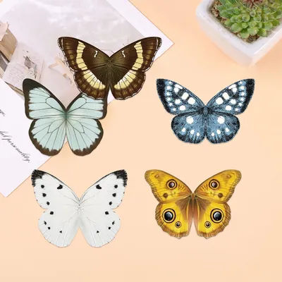 5Pcs Butterfly Magnetic Bookmarks Vintage Book Marker Double Sided Magnetic Page Markers Page Clip Buckles for Book Lover