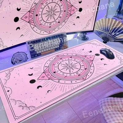 XXL lune carte tapis de souris clavier grand tapis de jeu cartes de Tarot conception grande Base en caoutchouc antidérapant ordinateur portable accessoires de bureau tapis