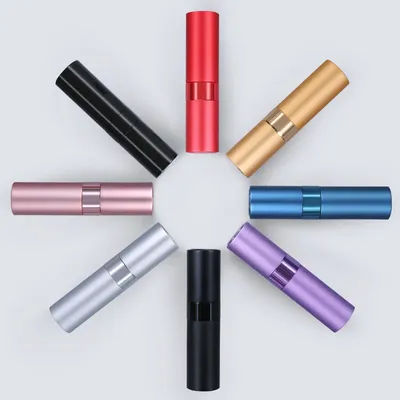 Wholesale 8ml Metal aluminum refillable cosmetic spray bottle perfume bottle portable empty Atomizer perfume travel bottle